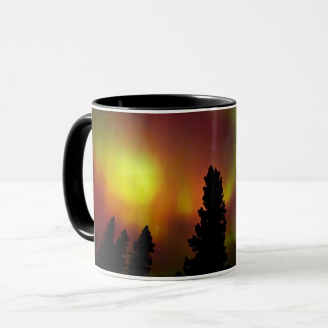 Taza Aurora boreal y árboles (Anverso izquierdo)