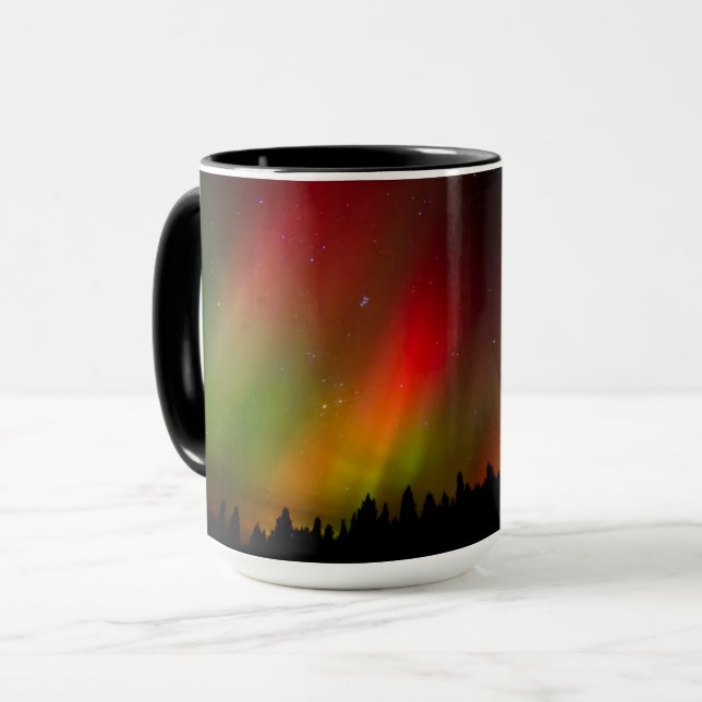 Taza Aurora boreal y árboles (Anverso izquierdo)