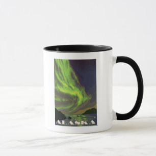 Taza Aurora boreal y orcas - Sitka, Alaska