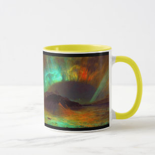 Taza Aurora Borealis, aurora boreal