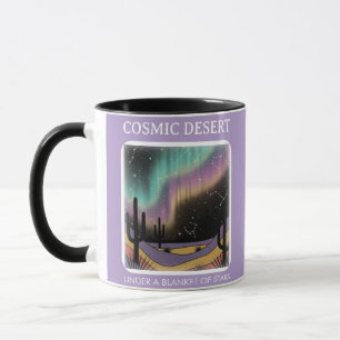 Taza Aurora del Desierto Cósmico • Noche Retro Occident