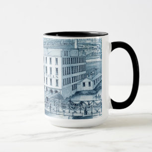 Taza Aurora Illinois Woolen Mills 1871