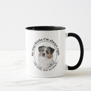 Taza Aussie/Wife Mug divertida