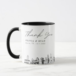 Taza Austin Boda Personalizado café personalizado Mug
