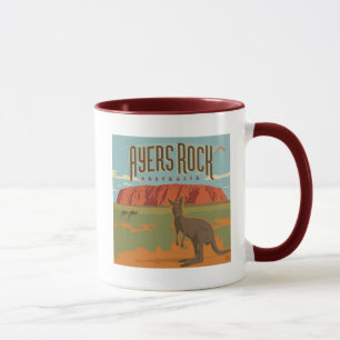 Taza Australia Ayers Rock Kangaroos