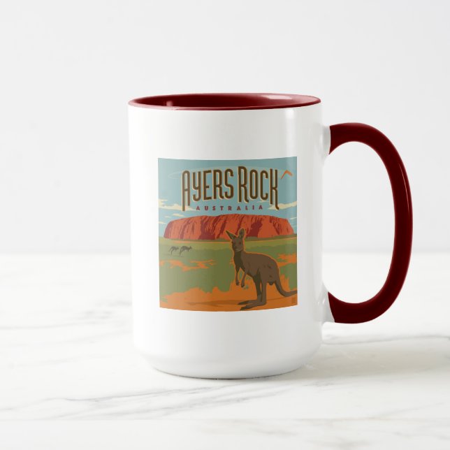 Taza Australia | Ayers Rock Kangaroos (Derecha)