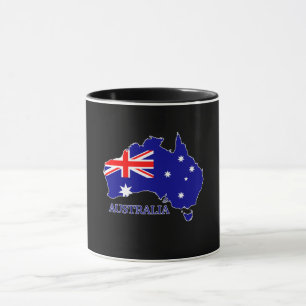 Taza Australia Bandera de Australia Mapa Viaje