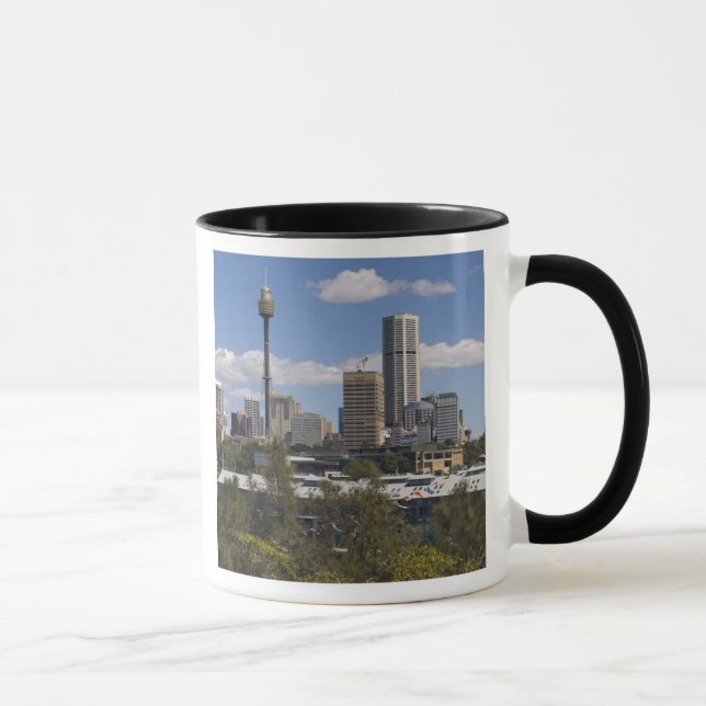 Taza Australia, Sydney, Potts Point. Horizonte de Sydne (Derecha)