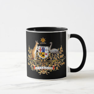 Taza australiana del escudo de armas