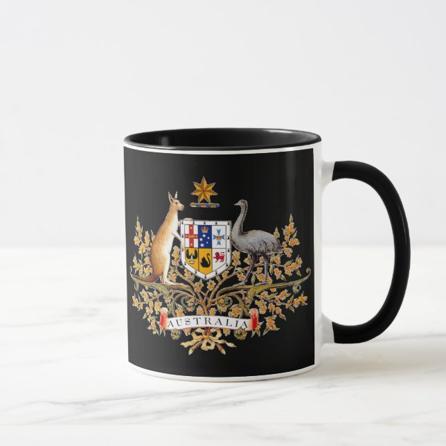 Taza australiana del escudo de armas (Derecha)