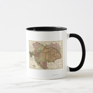 Taza Austria-HungaryPanoramic MapAustria-Hungría