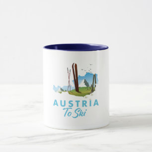 Taza Austria para esquiar.
