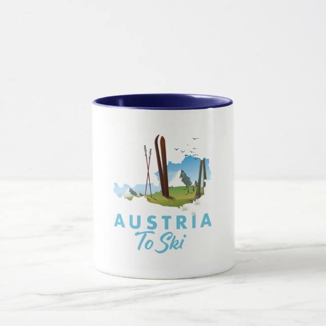 Taza Austria para esquiar. (Centro)