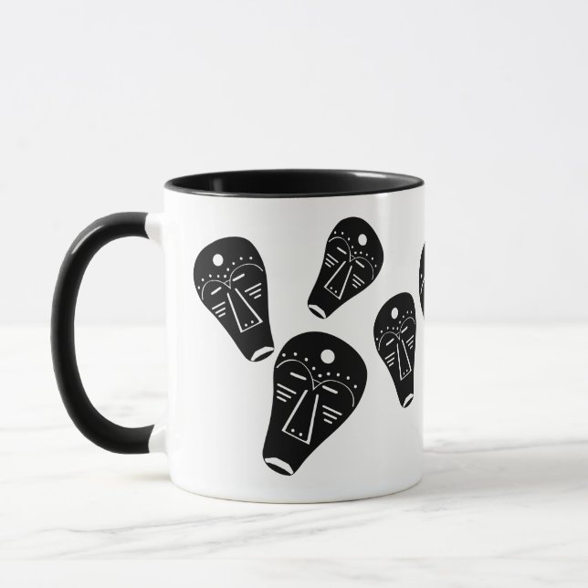 Taza Auténtica máscara abstracta aborigen (Izquierda)