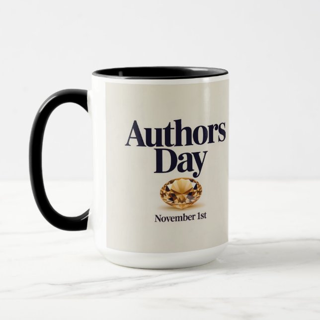Taza Authors Day Citrine Combo Mug (Izquierda)