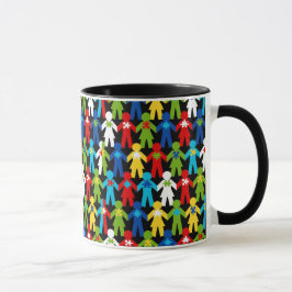 Taza Autism Spectrum Awareness Puzzle Coffee Cup Mug