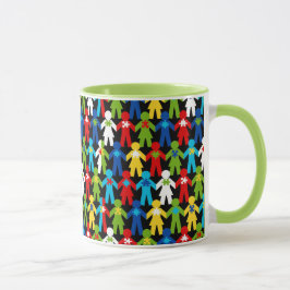 Taza Autism Spectrum Awareness Puzzle Coffee Cup Mug