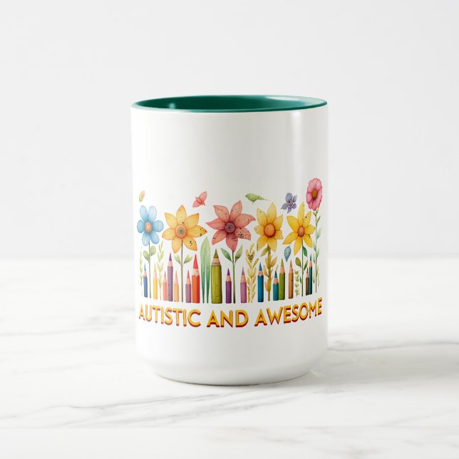 Taza Autismo AUTISTA y SINCERO (Centro)