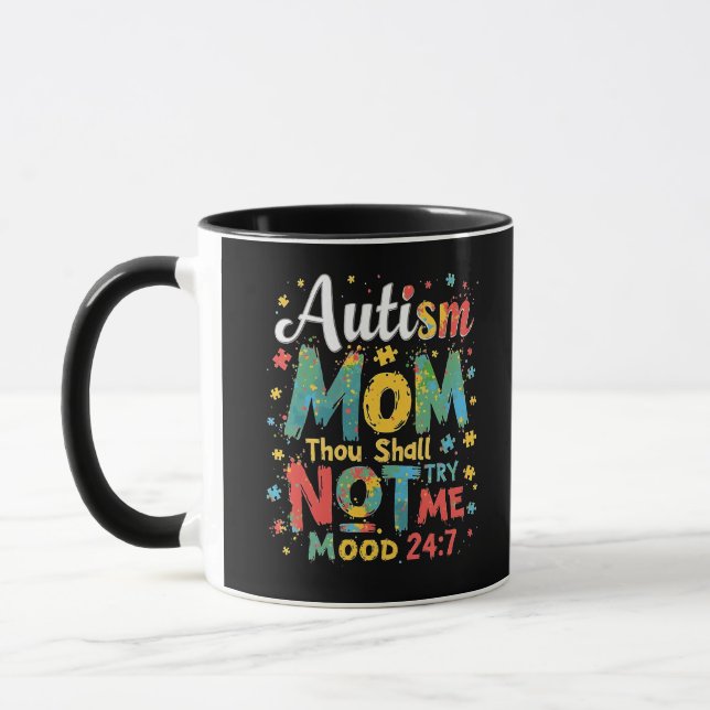 Taza Autismo Mamá No Me Intentarás (Izquierda)