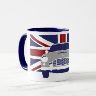 TAZA AUTO AUTOMÁTICO DE COCHE DE POP ART UNION JACK DB5