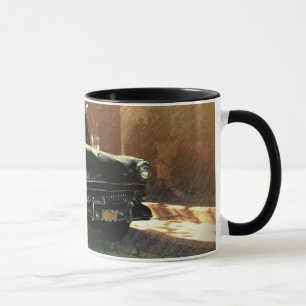 Taza Auto estadounidense en la calle en La Habana vieja