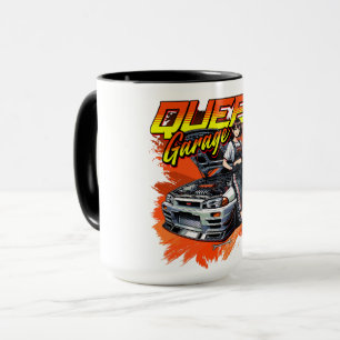 Taza Auto mecánico de deriva de anime - Arte de reina d