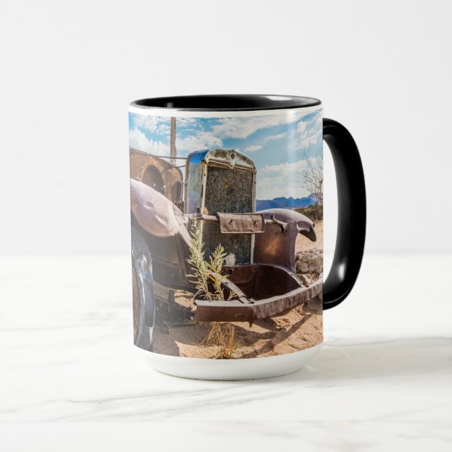 Taza Auto viejo y abandonado #3 en Solitaire, Namibia (Anverso derecho)