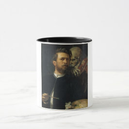 Taza Autoretrato con la muerte como ladrón (de Böcklin)