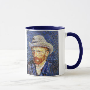 Taza Autorretrato con el sombrero de fieltro gris,