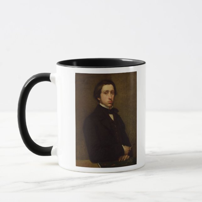 Taza Autorretrato de Edgar Degas el |, 1855 (Izquierda)