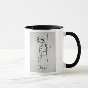 Taza Autorretrato de Enrique de Toulouse-Lautrec el  ,
