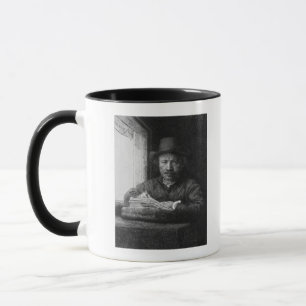 Taza Autorretrato mientras que dibuja, 1648
