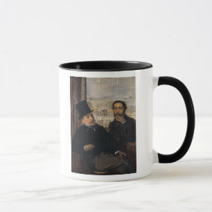 Taza Autorretrato w Evariste de Valernes de Edgar Degas
