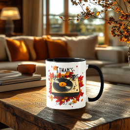 Taza Autumn Spins – Edición de vinilo acogedor y v
