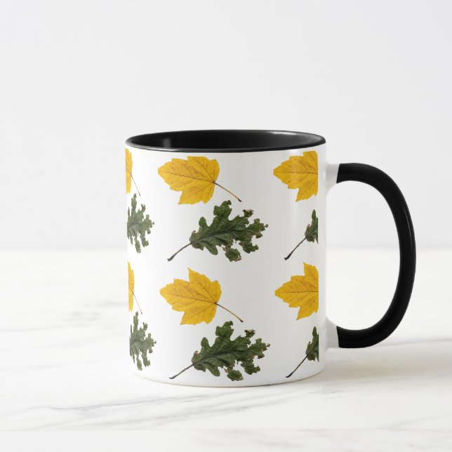 Taza Autumn Symmetry Leaf Pattern (Derecha)