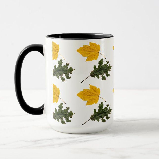 Taza Autumn Symmetry Leaf Pattern (Izquierda)