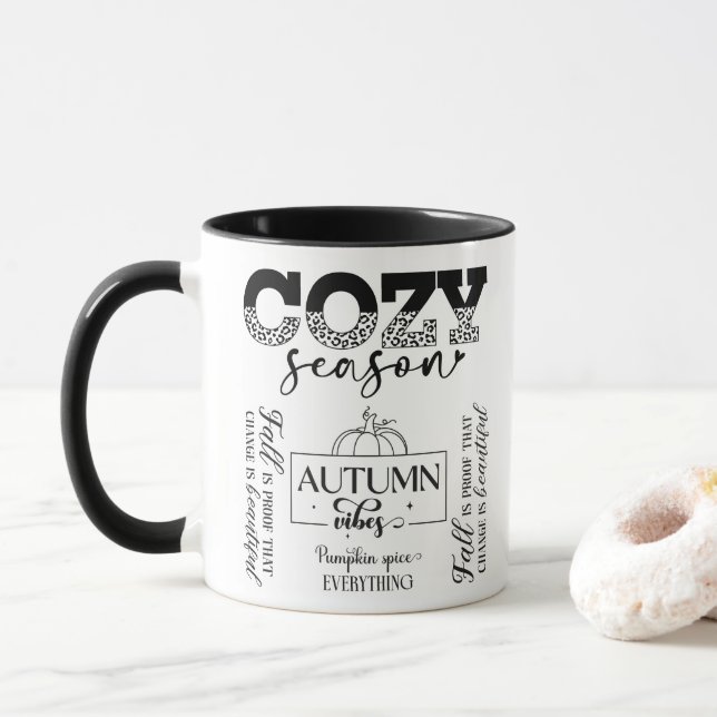 Taza Autumn Vibes Mug (Con donut)