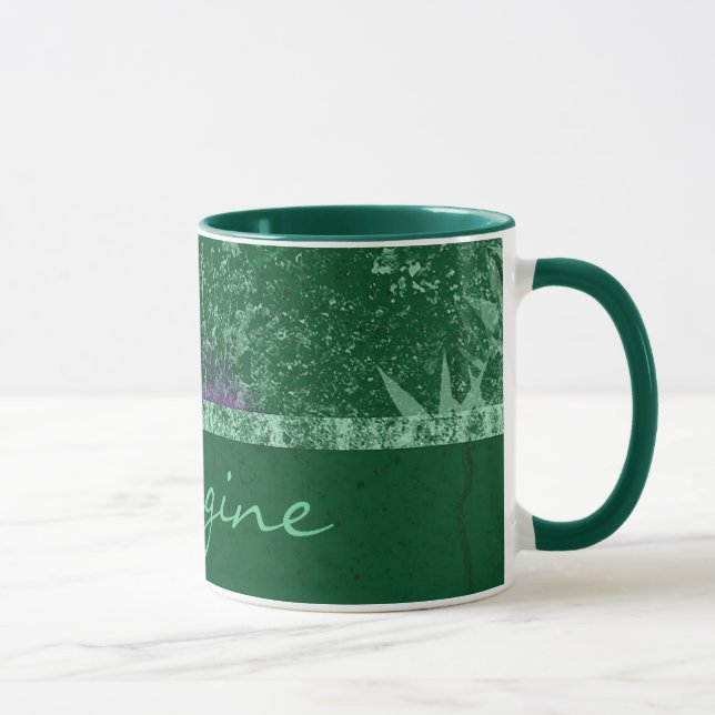 Taza Avatar Toxico Verde "Imagine" Cerámica Mug (Derecha)