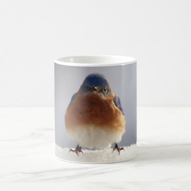 Taza Ave azul audaz (Centro)