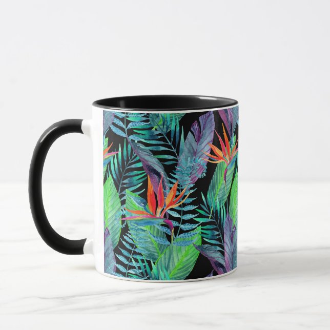 Taza Ave del paraíso de la acuarela (Izquierda)