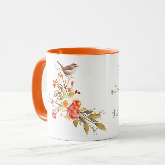 Taza Ave en una rama de Rosas (Anverso izquierdo)
