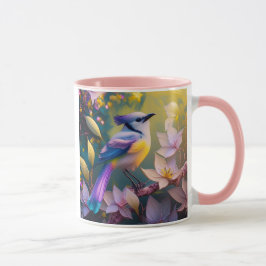 Taza Ave Fantasía Amarilla Violeta Tufted