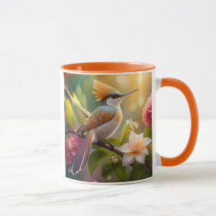 Taza Ave Fantasy de Honeyeater con cresta dorada