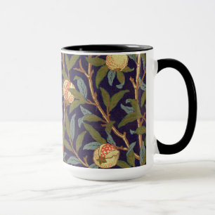 Taza Ave William Morris Y Floral Vintage Pomegranada