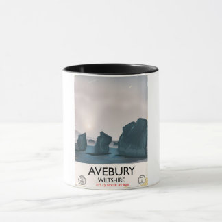 Taza Avebury, Wiltshire Stone Viajes vintage en círculo