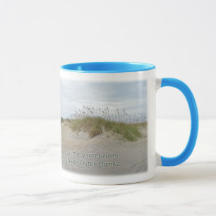 Taza Avena del mar en la duna de arena Outer Banks NC