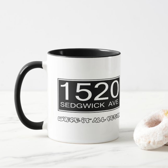 TAZA AVENIDA DE 1520 SEDGWICK. - DONDE TODA COMENZÓ (Con donut)