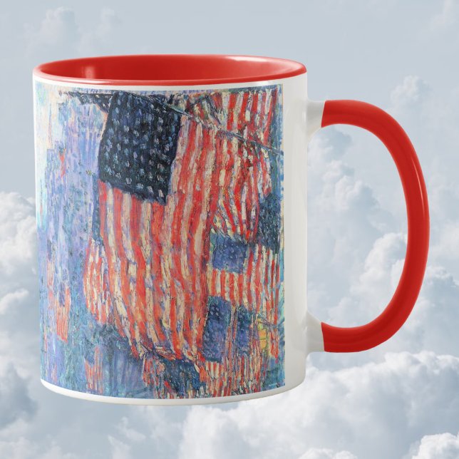Taza Avenida en lluvia por Frederick Childe Hassam (Subido por el creador)