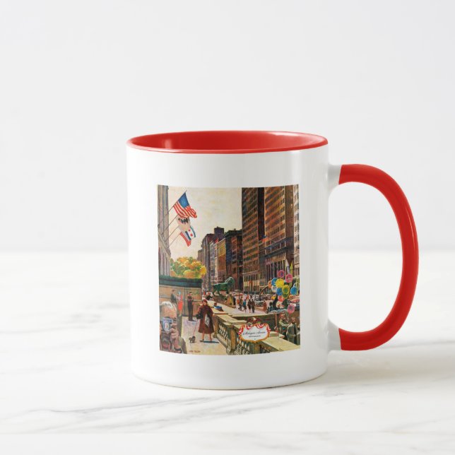Taza Avenida Michigan, Chicago, por John Falter (Derecha)