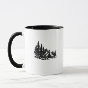 Taza Aventura de Camping en la Montaña Naturaleza